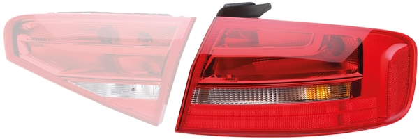 13D1872H Lampa tylna lewa AUDI A4/S4 (B8) 11.11-12.15 13D1872H