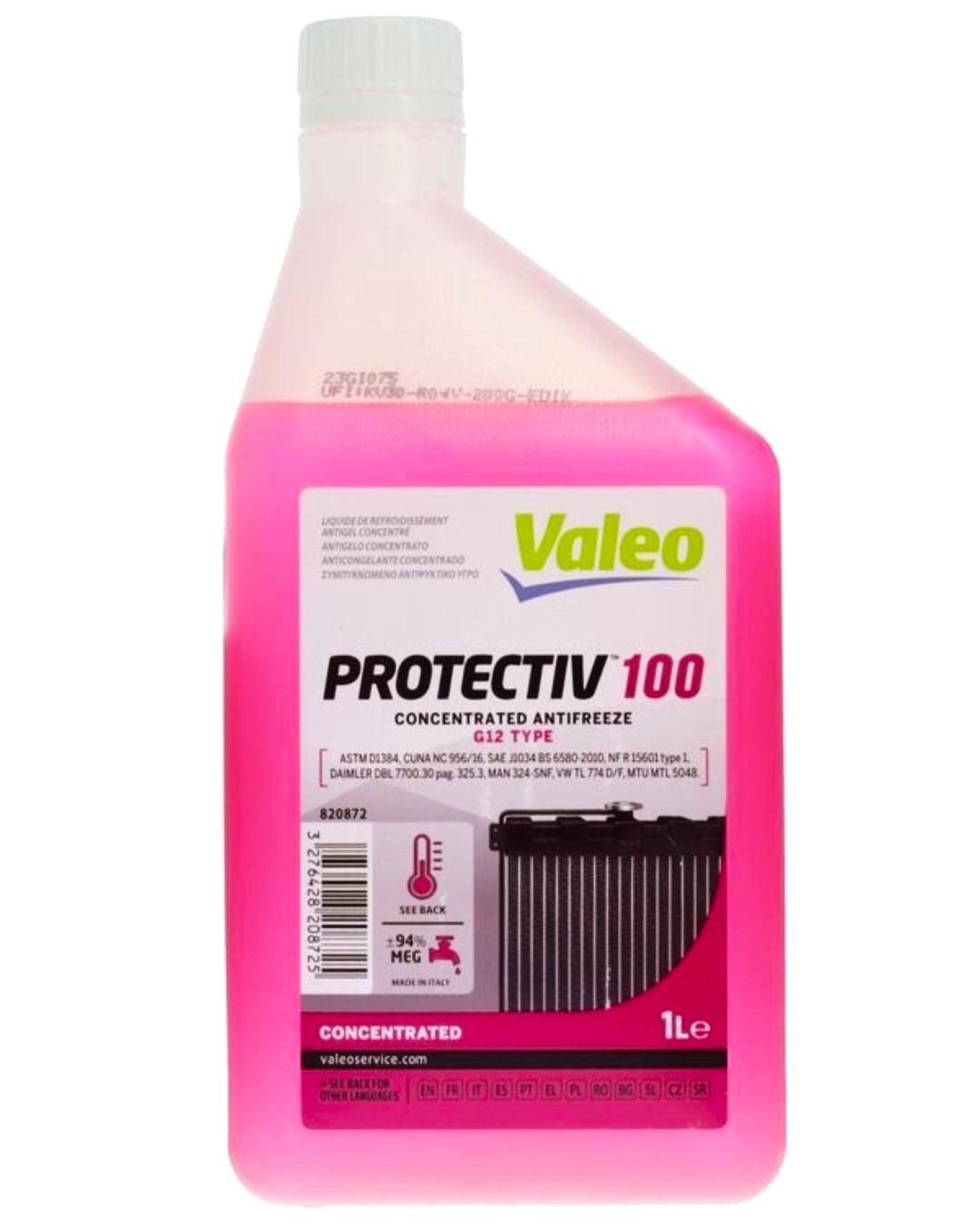 Koncentrat płynu do chłodnic G12++ VALEO  1l Typ koncentrat G12++ VA820884