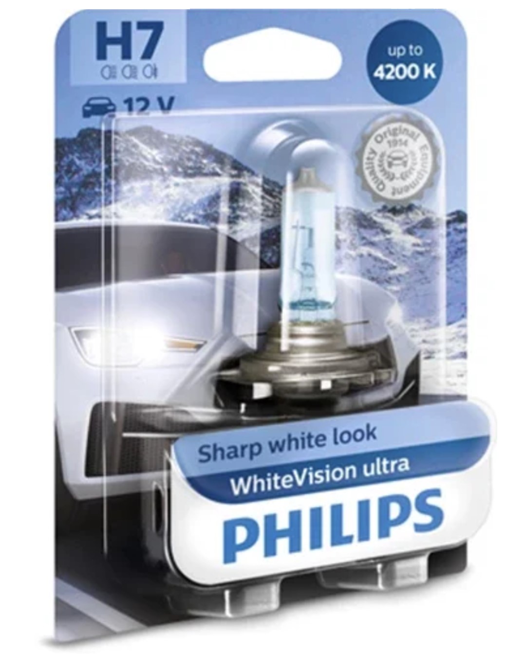 Żarówka H7 PHILIPS niebieski WhiteVision ultra 4200K 99ZS194P