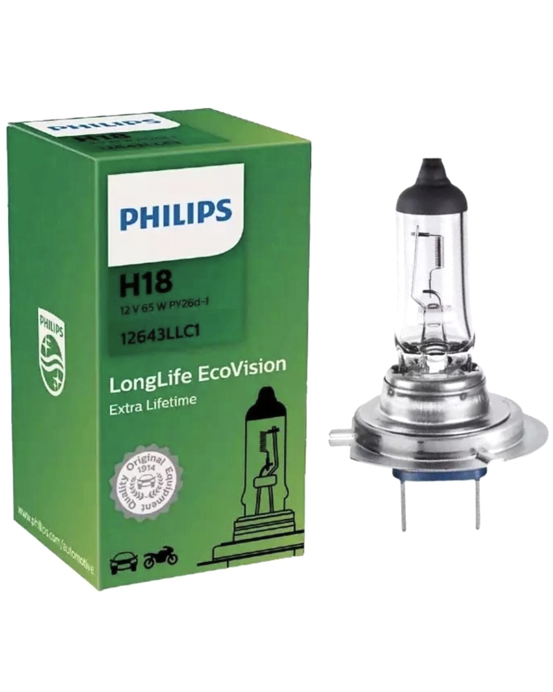 Żarówka H18 PHILIPS longlife ecovison 99ZS306P