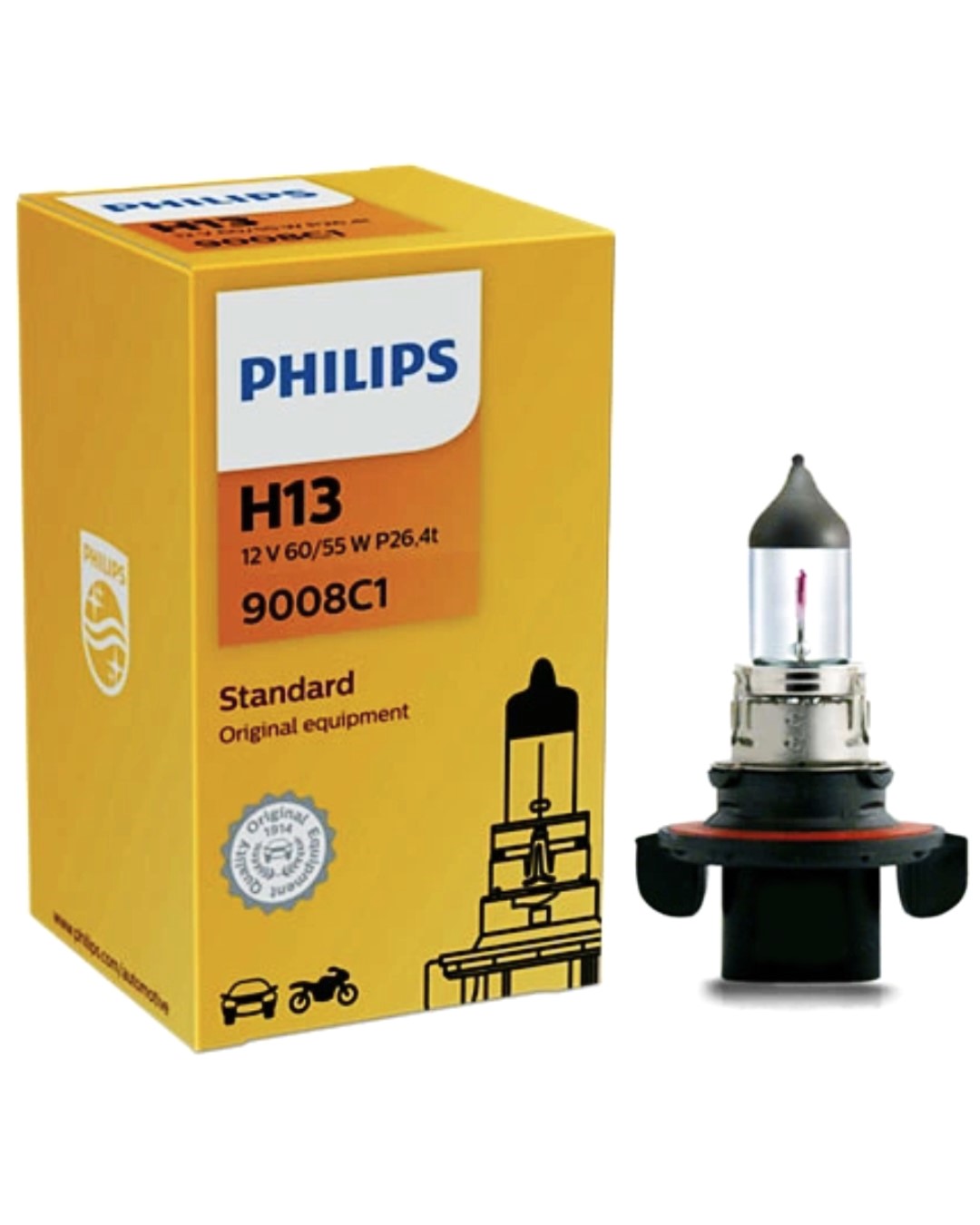 Żarówka H13 (9008) PHILIPS 3400K standard 99ZS026P