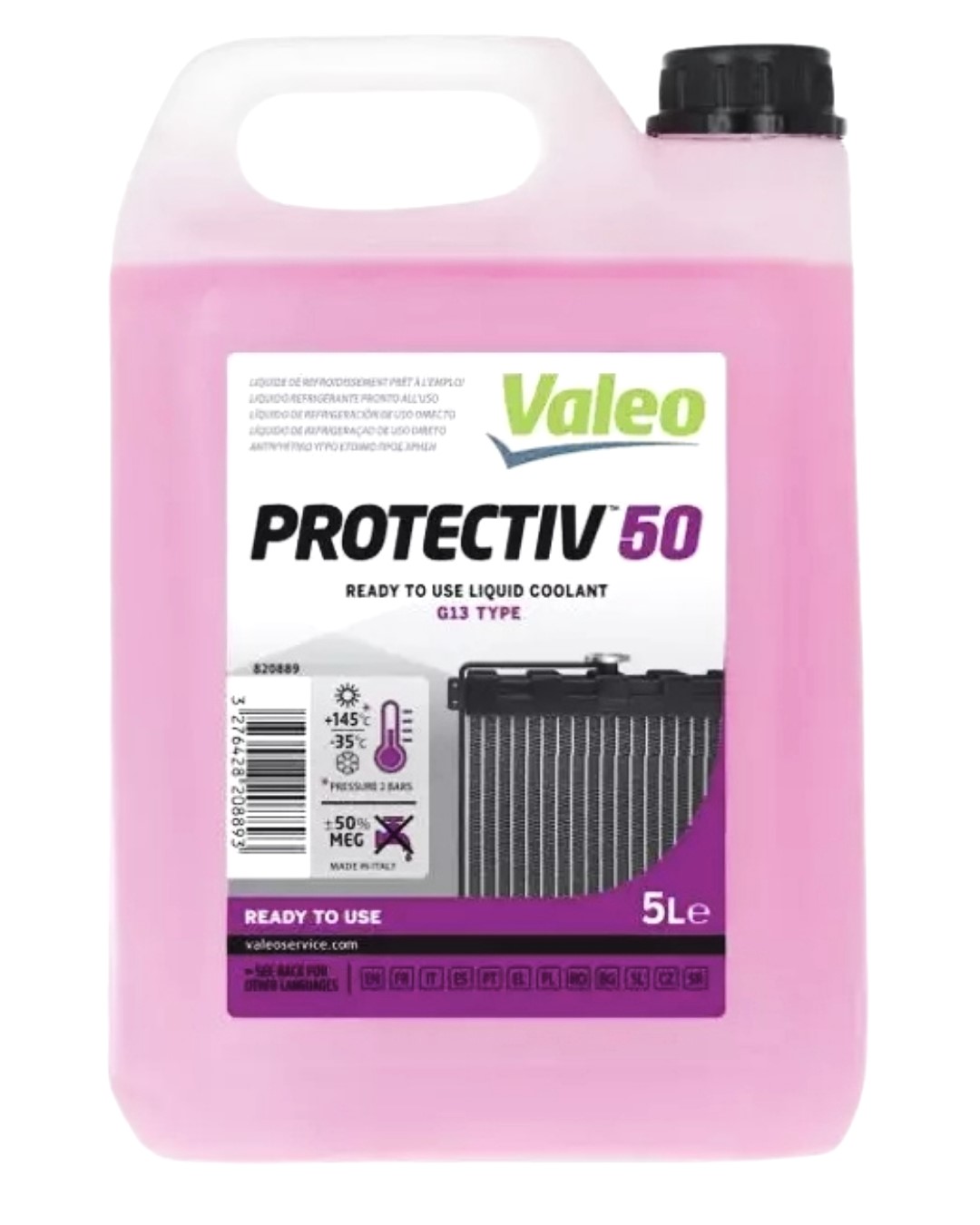 Płyn do chłodnic G13 VALEO 5l typ G13 jasnoróżowy VA820889