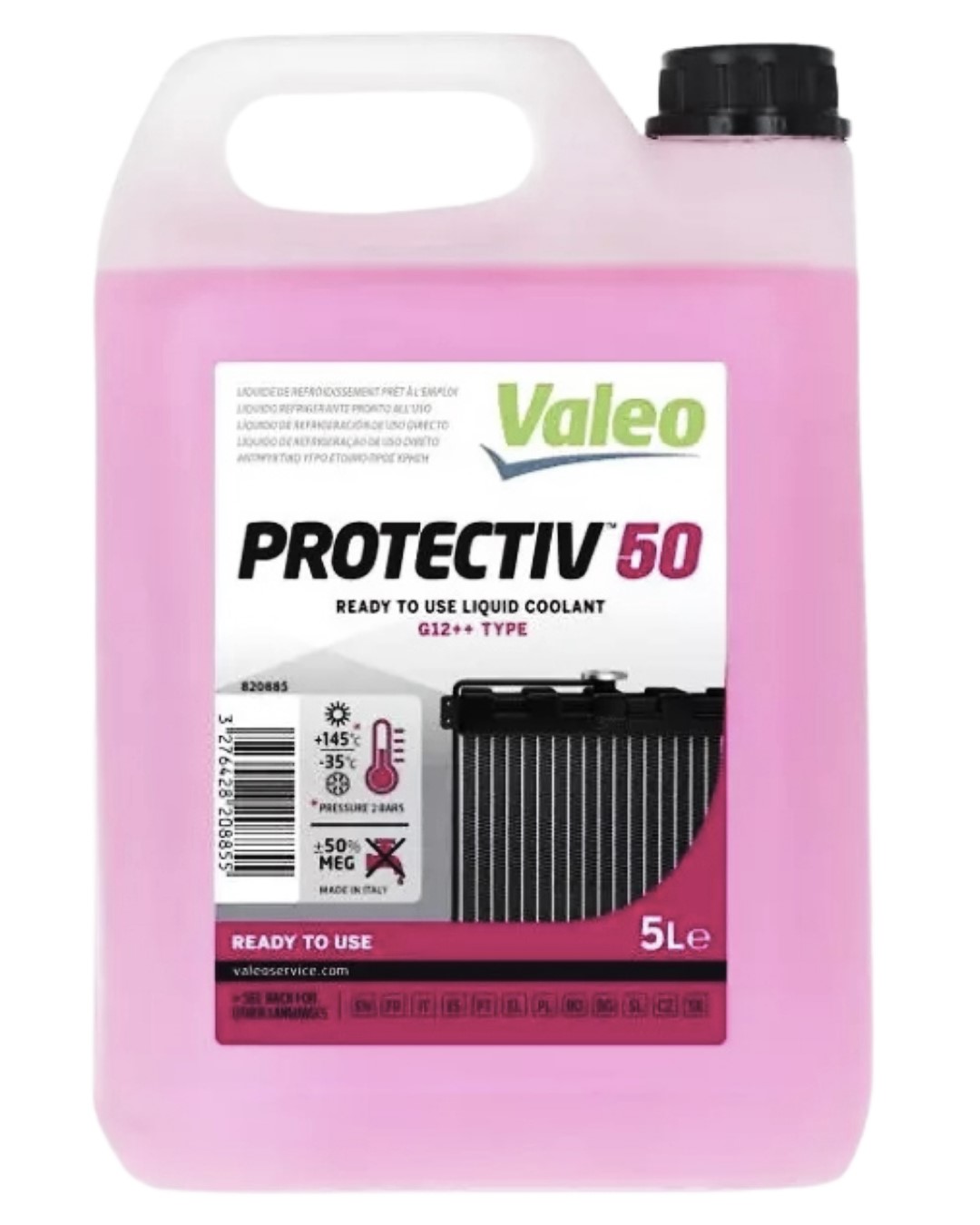 Płyn do chłodnic G12++  VALEO Różowy 5l VA820885