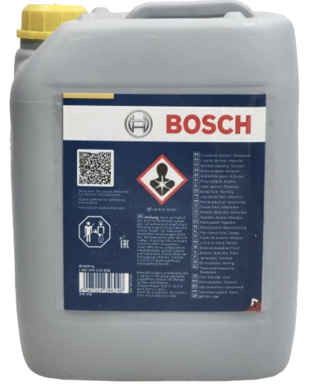 Płyn hamulcowy DOT4 BOSCH 5l żółty DOT 4 HP BS1987479114