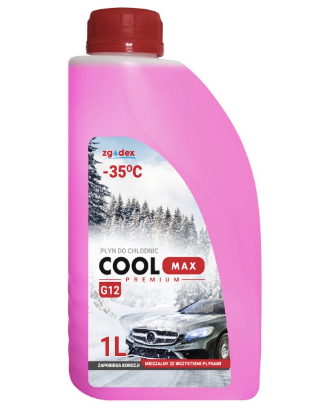 Płyn do chłodnic G12 różowy 1l  PL -  99PCH1G12A