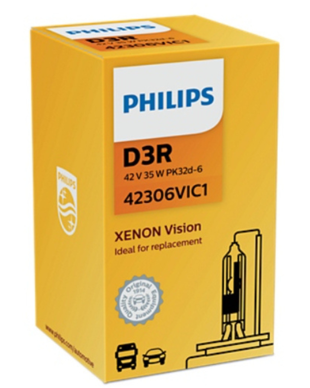 Palnik ksenonowy D3R PHILIPS 4300K Xenon Vision 99ZS161P