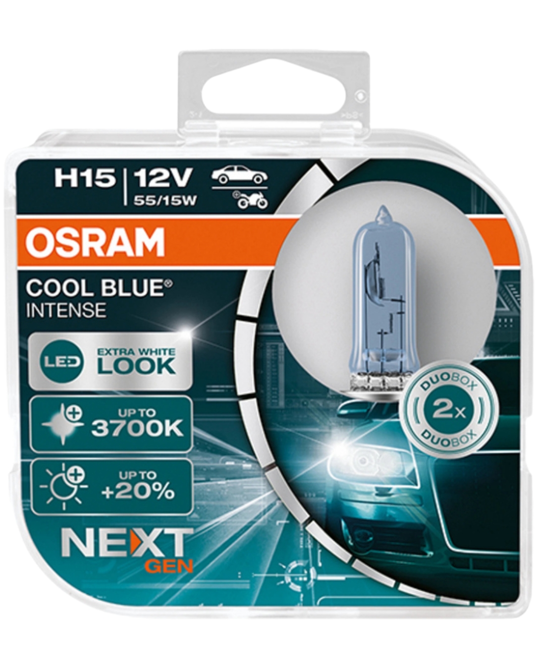 Żarówka H15 OSRAM niebieski COOL BLUE® INTENSE (NextGen) 99ZB506A