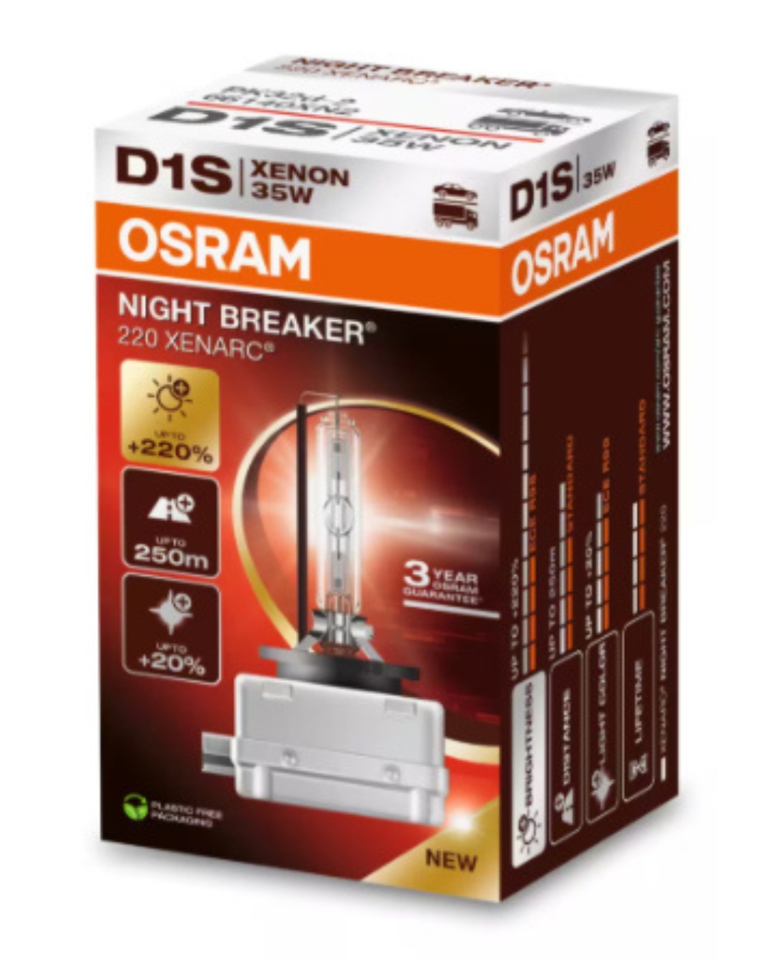 Palnik ksenonowy D4S OSRAM 4400K XENARC NIGHT BREAKER 220 99ZB423A
