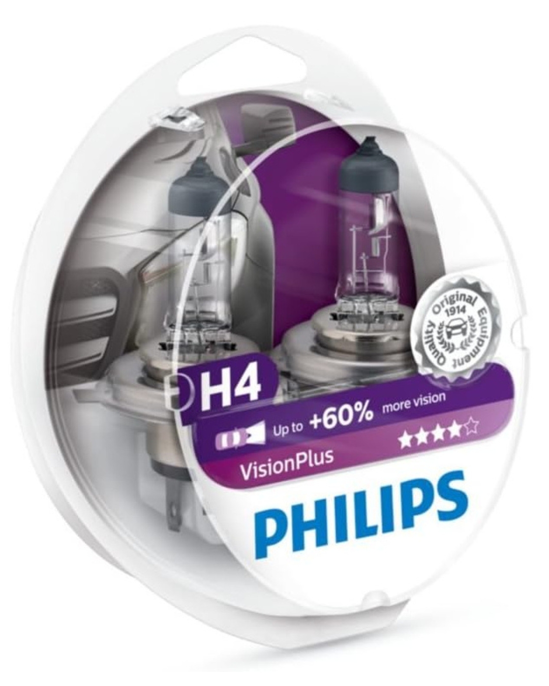 Żarówka H4 PHILIPS 3250K VisionPlus 99ZB202P