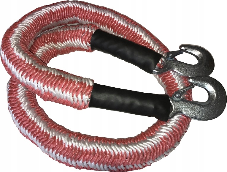 Linka holownicza taśmowa rozciągliwa z hakami 2500-3500kg 99LH014E